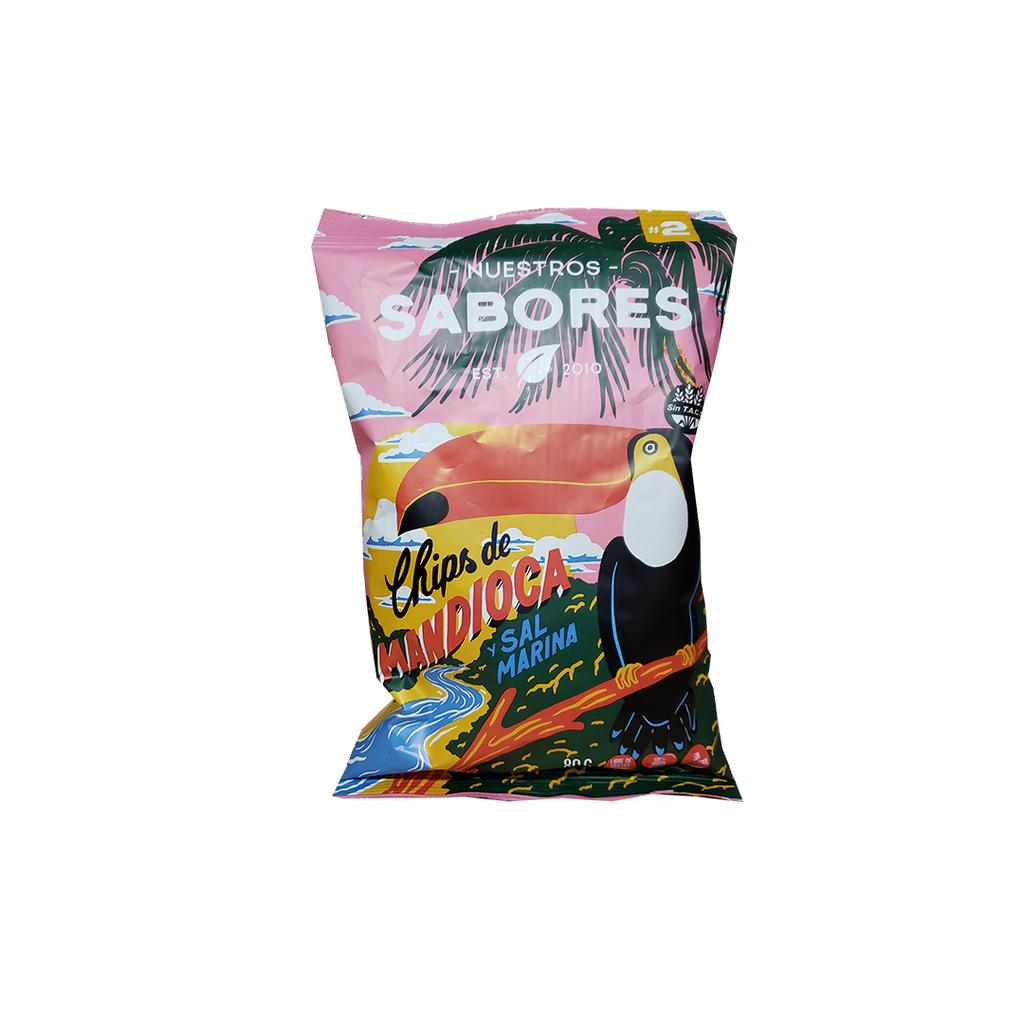 Chips de MANDIOCA y sal marina - Nuestros Sabores