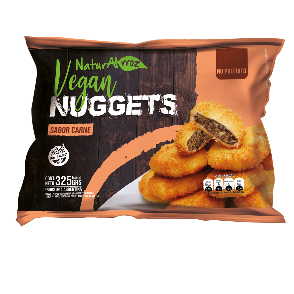 Nuggets sabor CARNE x325g - Naturalrroz