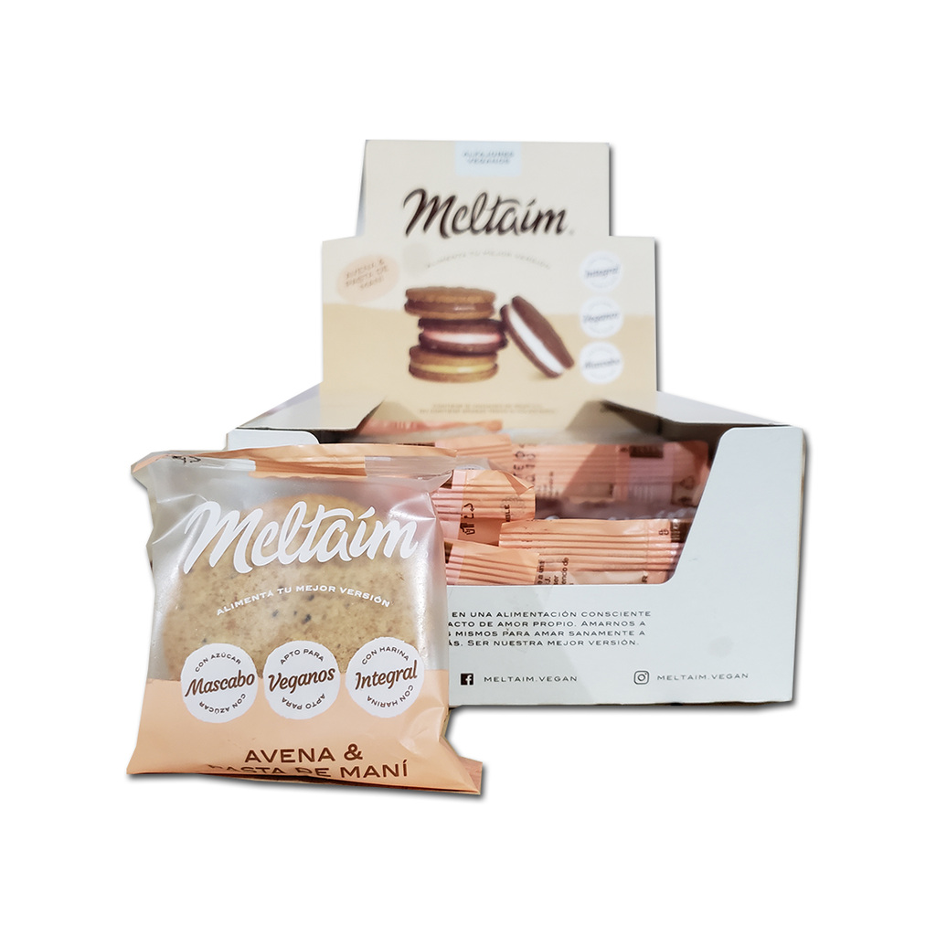 Caja x12 alfajores - AVENA y PASTA DE MANI - Meltaim