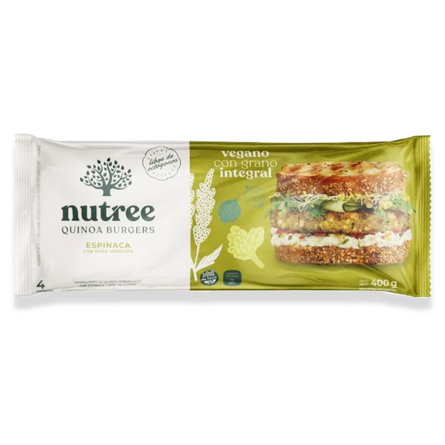 Medallones de QUINOA y ESPINACA x4u - Nutree