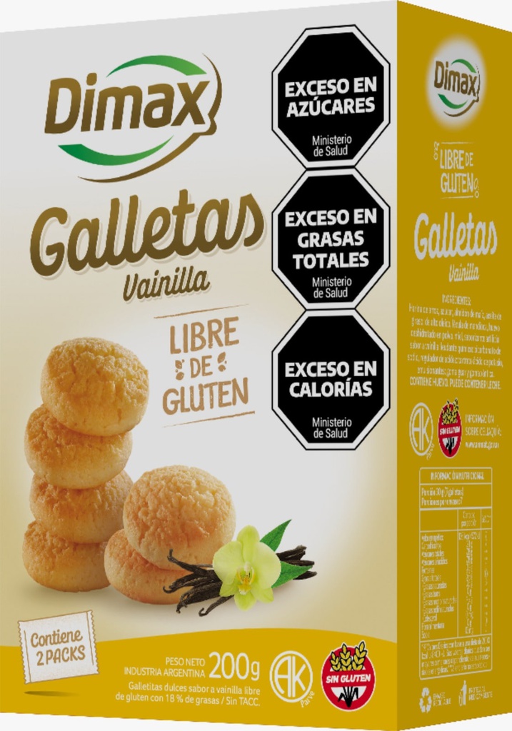 Caja pepas de VAINILLA x200g - Dimax