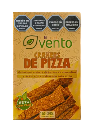 Crackers KETO sabor PIZZA x200g - Vento