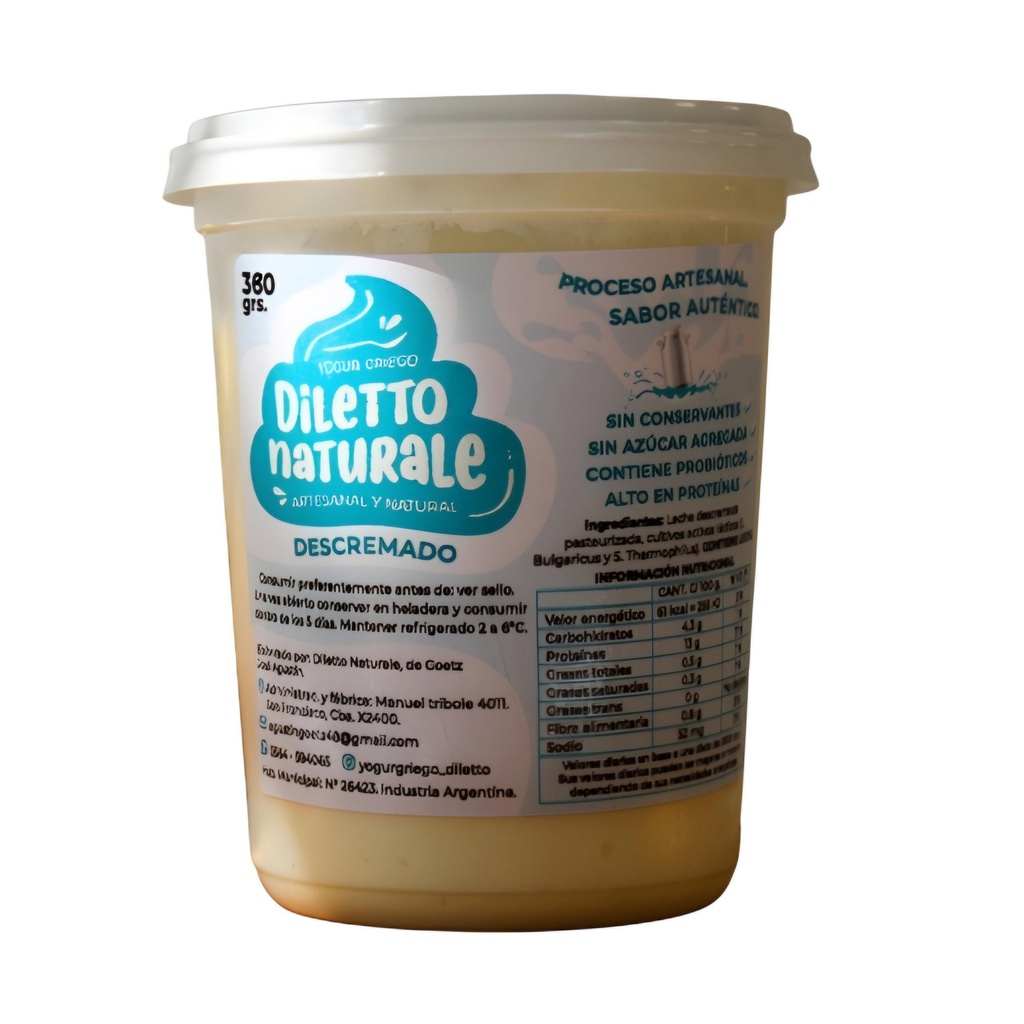 Yogur griego x380g - Diletto