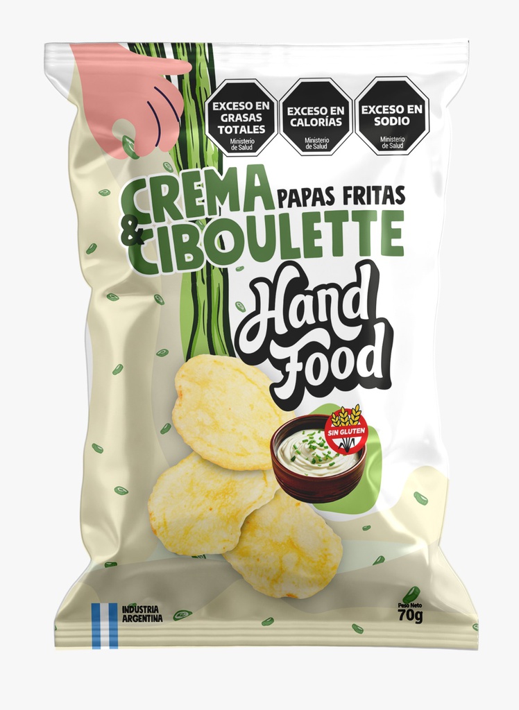 Papas de CREMA y CIBOULETTE - Hand Food