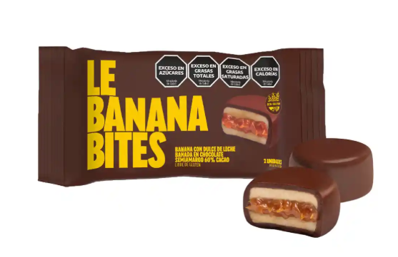 Bites BANANA c/CHOCOLATE c/LECHE x2u - Le Banana