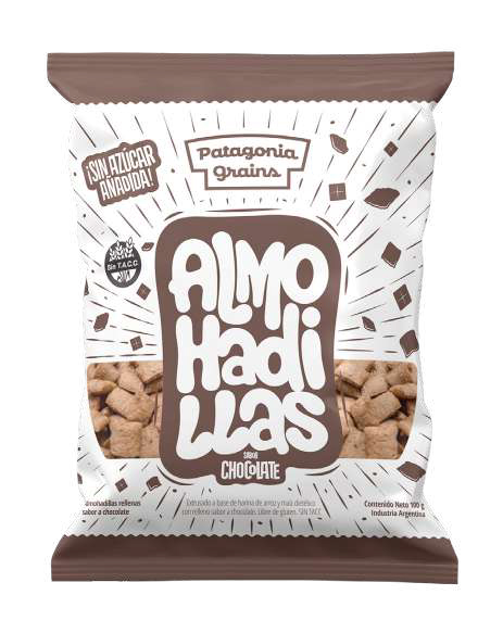 Almohaditas de CHOCOLATE s/AZUCAR - Patagonia Grains