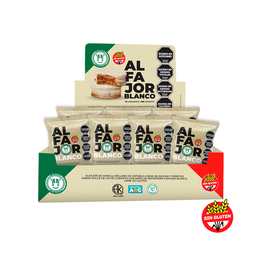 [253] Caja x12 alfajores - BLANCO - Felices