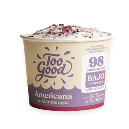 [2050] Helado BAJO en CALORIAS - AMERICANA c/FRUTOS ROJOS - Too Good