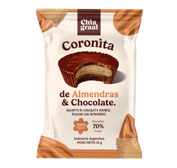 [154] Caja x16u - Coronitas ALMENDRAS y CHOCOLATE - Chia Graal